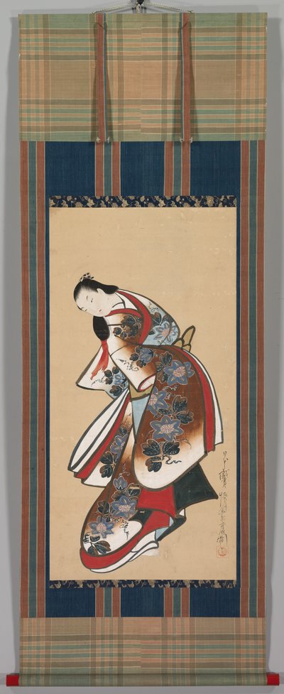 Kurtyzana, początek XVIII wieku. autorstwa Kaigetsudō Doshin