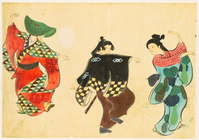 Kwiaty stu światów (Momoyogusa): taniec (Odori) autorstwa Kamisaka Sekka