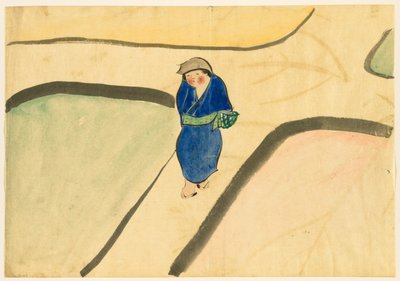 Kwiaty stu światów (Momoyogusa): Wiosenne pole (Haru no tanomo) autorstwa Kamisaka Sekka