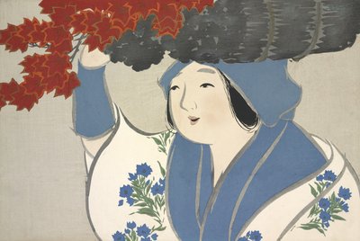 Kuroki Uri, tylko z Momoyo autorstwa Kamisaka Sekka
