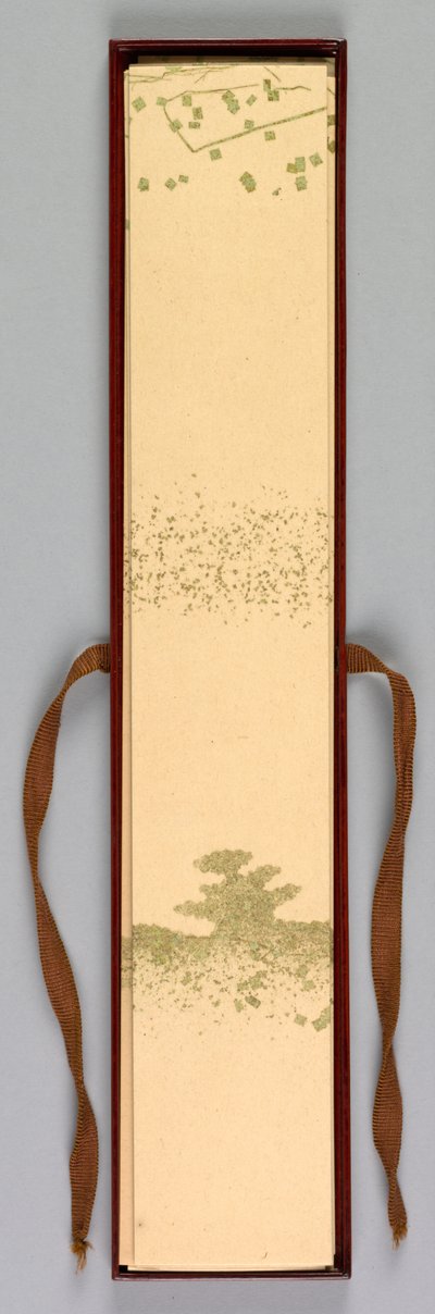 Pudełko na karty wierszy, 1868-1912. autorstwa Kamisaka Sekka