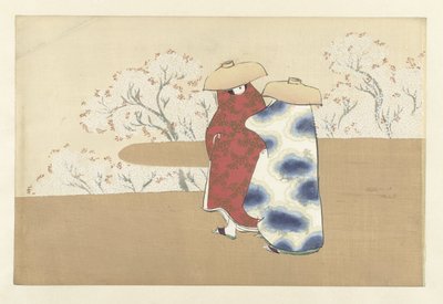 Wiosna, 1909 (drewnodruk) autorstwa Kamisaka Sekka