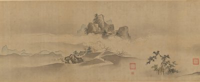 Krajobraz Chin: Osiem widoków rzek Xiao i Xiang, XVII-XVIII wiek. autorstwa Kanô Yôboku Tsunenobu