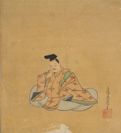 Poeta nieśmiertelny, XVII wiek. autorstwa Kano Shoun