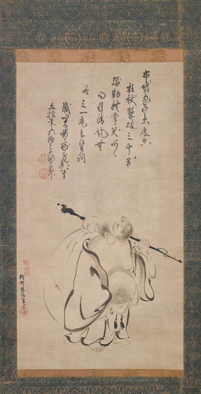 Hotej, 1616. autorstwa Kano Takanobu