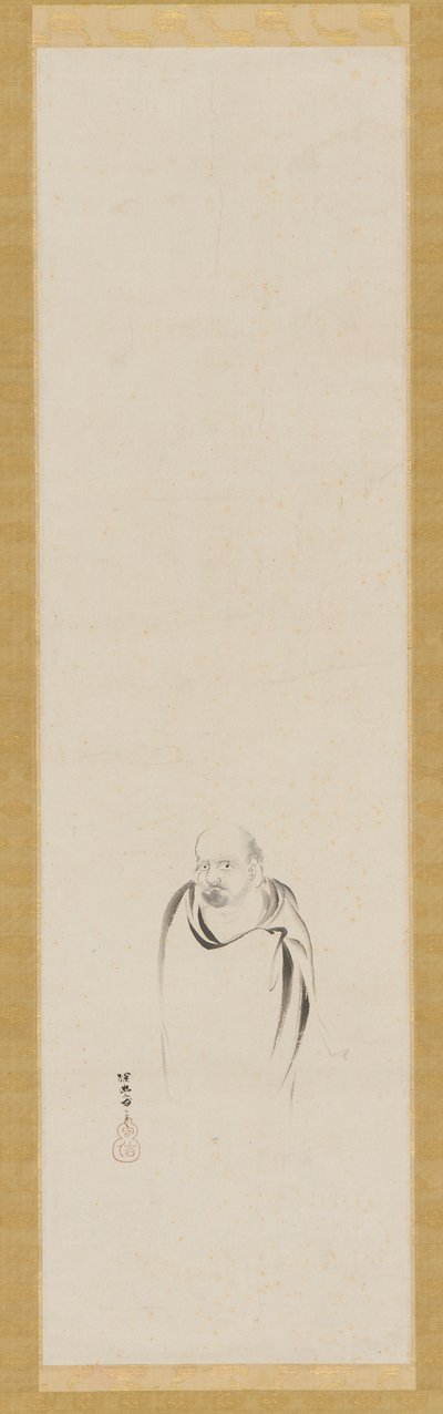 Bodhidharma, okres Edo, XVII wiek. autorstwa Kanō Tan’yū