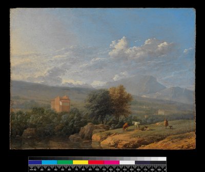 Krajobraz włoski, przed 1678 autorstwa Karel Dujardin