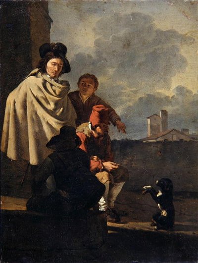 Włosi z psem autorstwa Karel Dujardin