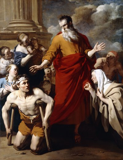 Św. Paweł uzdrawiający chorych w Listrze, autorstwa Karel Dujardin