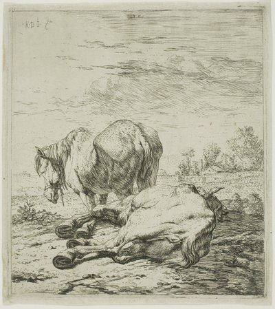 Dwa konie autorstwa Karel Dujardin