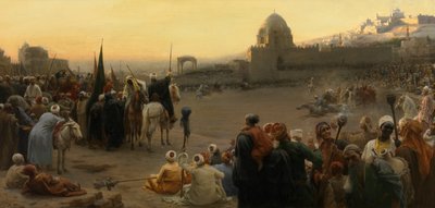Fantazja w Egipcie (olej na płótnie) autorstwa Karel Ooms