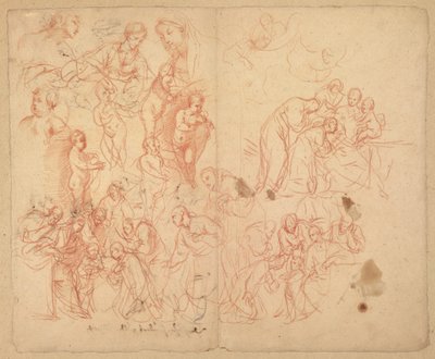 Studia postaci (recto); Studia postaci (verso) autorstwa Karel Škréta