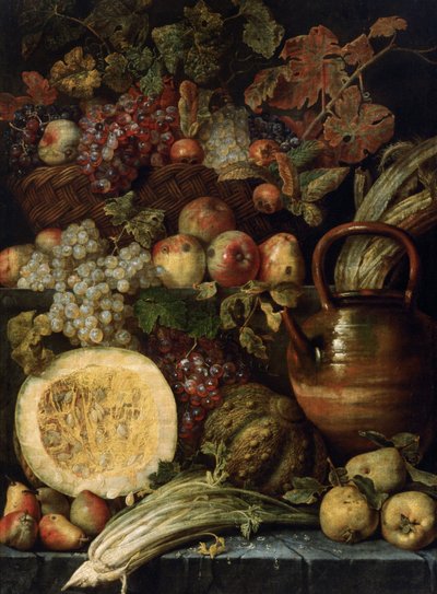 Martwa natura z owocami, ostatnia ćwierć XVII w. autorstwa Karel van Vogelaer