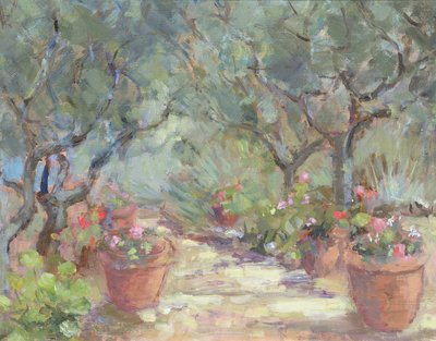 Ogród w Porto Ercole, Włochy, 1996 autorstwa Karen Armitage