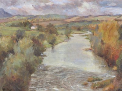 Rzeka Tweed, Roxburghshire, 1995 autorstwa Karen Armitage