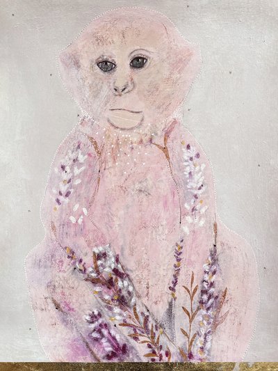 Eteryczny portret małpy autorstwa Karenina Fabrizzi