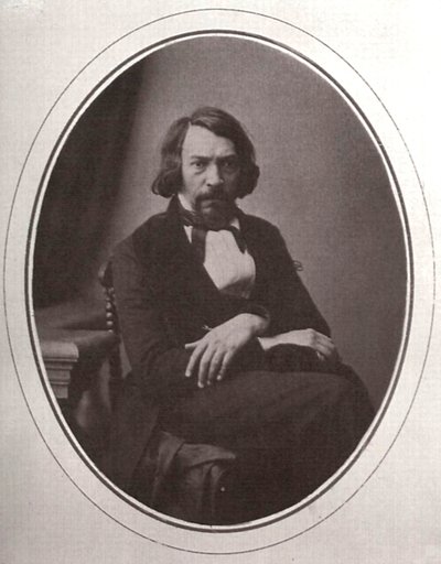 Aleksiej Stiepanowicz Chomiakow, rosyjski poeta religijny, ok. 1858 r. autorstwa Karl August Bergner