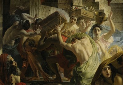 Fragment Ostatniego dnia Pompejów (autor Karl Bryullov, 1833, Muzeum Rosyjskie) autorstwa Karl Pavlovich Bryullov