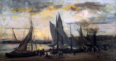 „Powrót rybaków”, koniec XIX wieku. autorstwa Karl Daubigny