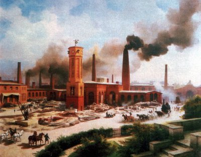 Instytut inżynierii mechanicznej Borsig w Berlinie autorstwa Karl Eduard Biermann