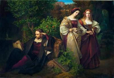Torquato Tasso i dwie Leonory autorstwa Karl Ferdinand Sohn