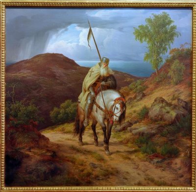 Powracający krzyżowiec autorstwa Carl Friedrich Lessing