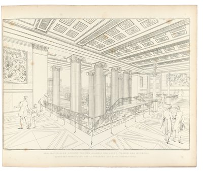 Altes Museum Berlin: Widok na schody, 1852 r. autorstwa Karl Friedrich Schinkel