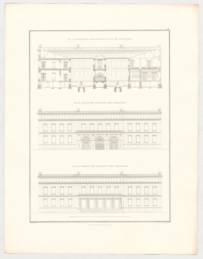 Widoki zamku w Krzescowicach, arkusz 51 z serii „Zbiór projektów architektonicznych” autorstwa Karl Friedrich Schinkel