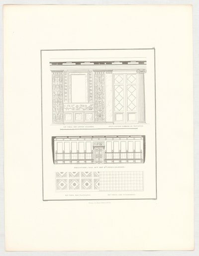 Widoki zamku w Krzescowicach, arkusz 52 z serii „Zbiór projektów architektonicznych” autorstwa Karl Friedrich Schinkel
