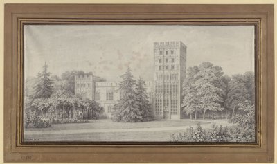 Berlin. Dom kawalerski na Wyspie Pawiej. Widok autorstwa Karl Friedrich Schinkel