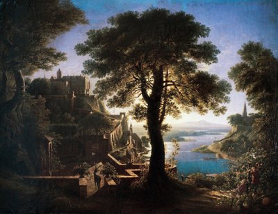 Zamek nad rzeką autorstwa Karl Friedrich Schinkel