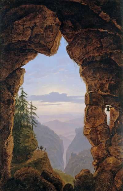 Brama w Skałach, 1818 r. autorstwa Karl Friedrich Schinkel