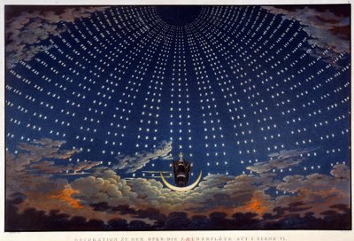 Scenografia do opery „Zaczarowany flet” Wolfganga Amadeusza Mozarta, zrealizował Karl Schinkel (1781-1841) autorstwa Karl Friedrich Schinkel