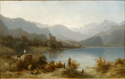 Brienz i jezioro Brienz autorstwa Karl Girardet