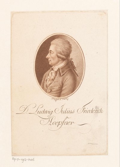 Portret Ludwiga Hopfnera autorstwa Karl Goepfert