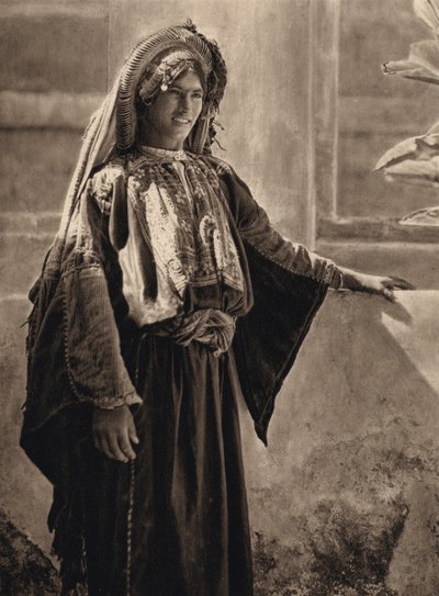 Dziewczyna z Ramallah (zdjęcie czarno-białe) autorstwa Karl Grober