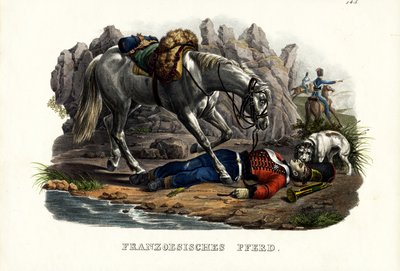 Koń francuski, 1824 autorstwa Karl Joseph Brodtmann