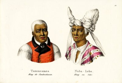 Tammeamea 1St. - Król Hawajów, 1824 autorstwa Karl Joseph Brodtmann