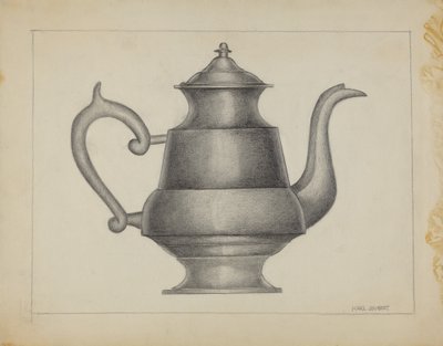 Cynowy czajniczek autorstwa Karl Joubert