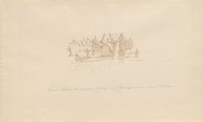 Zamek Lauter między Creutznach i Zweibrücken i d. zwiększyć głośność autorstwa Karl Julius Von Leypold