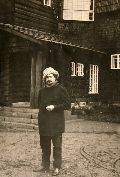Rosyjski pisarz Leonid Andreyev w swoim domu w Vammelsuu Serovo, początek XX wieku autorstwa Karl Karlovich Bulla
