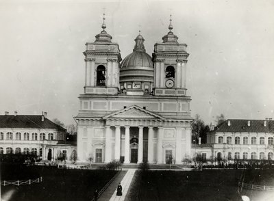 Sobór Trójcy Świętej Ławry św Aleksandra Newskiego w Petersburgu, lata 1910. autorstwa Karl Karlovich Bulla