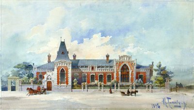Dom Aleksieja Aleksandrowicza Bachruszyna w Moskwie, 1896 r. autorstwa Karl Karlovich Gippius