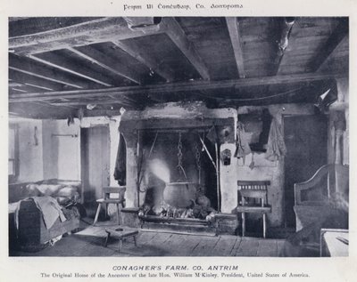 Farma Conaghera, hrabstwo Antrim (zdjęcie czarno-białe) autorstwa Karl Karlovich Piratsky