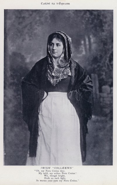 Irlandzkie "Colleens" (zdjęcie czarno-białe) autorstwa Karl Karlovich Piratsky