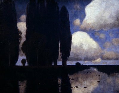 Scena Nadrenii (olej na płótnie) autorstwa Karl Kustner