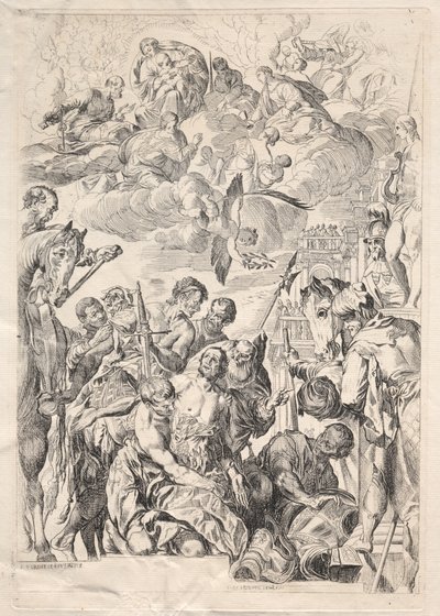 Św. Jerzy przygotowuje się do męczeństwa autorstwa Karl Ludwig Bernhard Buchhorn