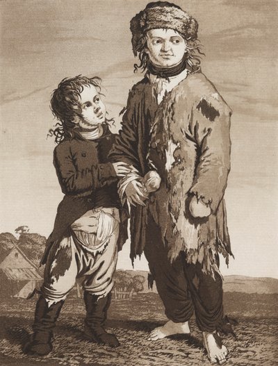 Młodzi żebracy autorstwa Karl Ludwig Bernhard Buchhorn