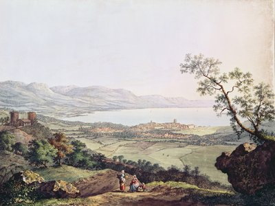 Widok Genewy z Saconex w Savoy autorstwa Karl Ludwig Hackert