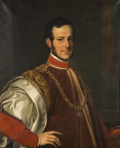 Portret księcia Johanna Adolfa II Schwarzenberga 1799-1888, 1852. autorstwa Karl Ludwig Philippot